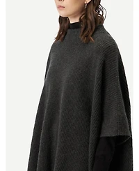 Gobi Cashmere Women's Rib-Knit Cashmere Poncho