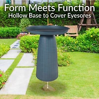 Gleeful Garden Metal Outdoor Bird Bath