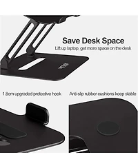 Urmust Adjustable Aluminum Laptop Stand for Desk, Computer / Notebook (11-17 inch), Compatible with MacBook Air Pro & All Ultrabooks