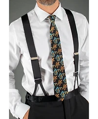 Trafalgar Men's Sutton Solid Silk Formal End Suspenders