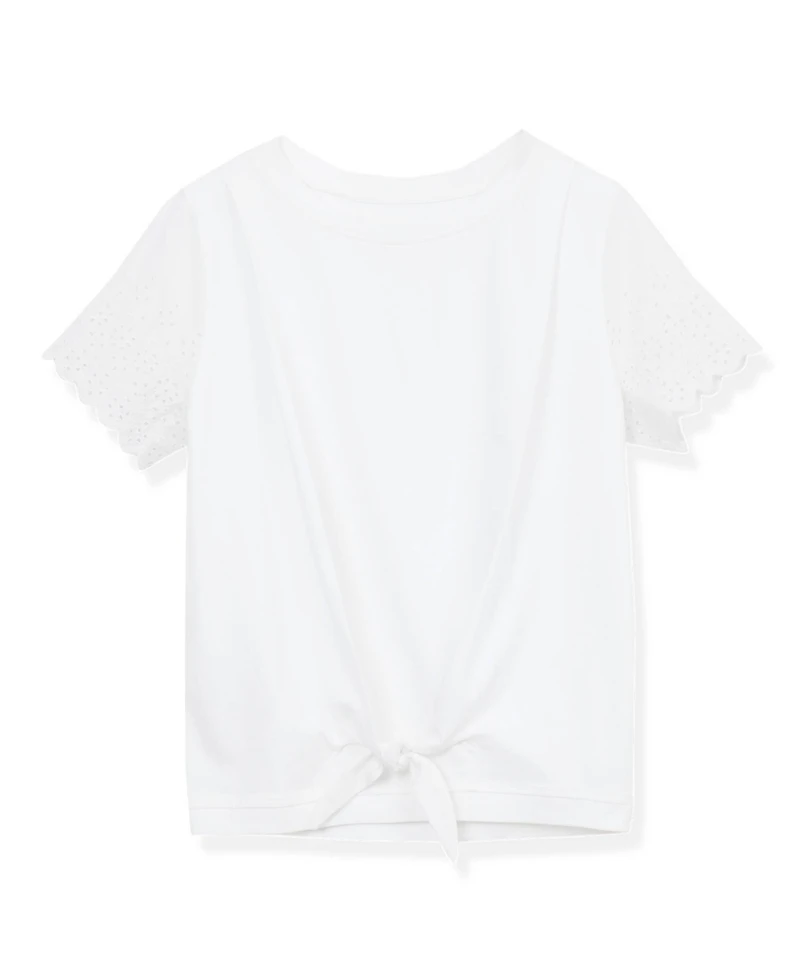 Lands' End Girls Short Sleeve Knotted Tee