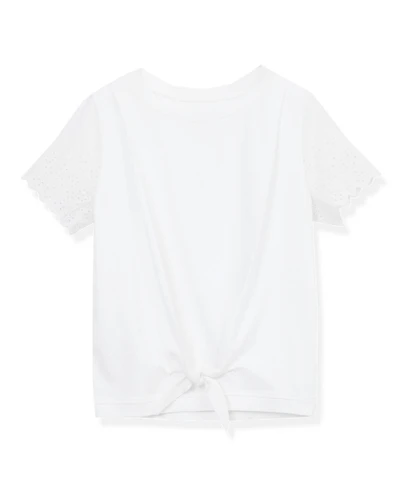 Lands' End Girls Short Sleeve Knotted Tee