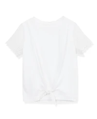Lands' End Girls Short Sleeve Knotted Tee
