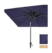 Adjustable Rectangular Tilt Patio Umbrella – Outdoor Shade for Garden & Deck