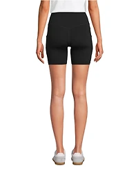 Lands' End Women's Active High Impact 7" Pocket Bike Shorts