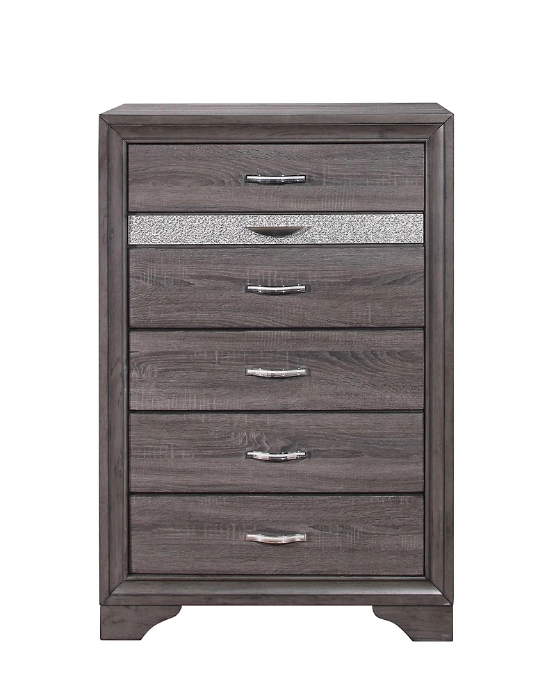 Modern Six-Drawer Dresser with Smooth Glide Drawers for Small Spaces