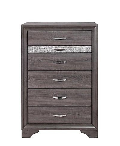 Modern Six-Drawer Dresser with Smooth Glide Drawers for Small Spaces