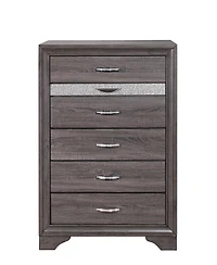 Modern Six-Drawer Dresser with Smooth Glide Drawers for Small Spaces