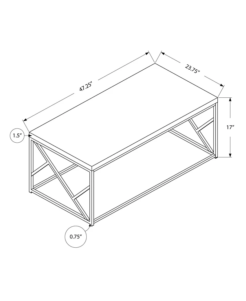 Industrial Iron Coffee Table – Strong and Contemporary