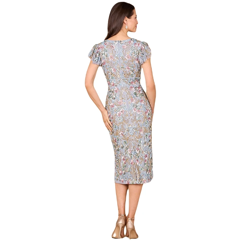 Lara Women's Floral Beaded Midi Dress