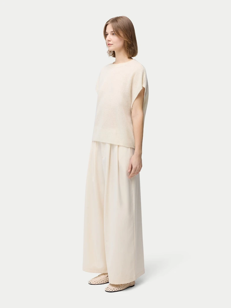 Gobi Cashmere Women's Batwing Short-Sleeved Cashmere Top