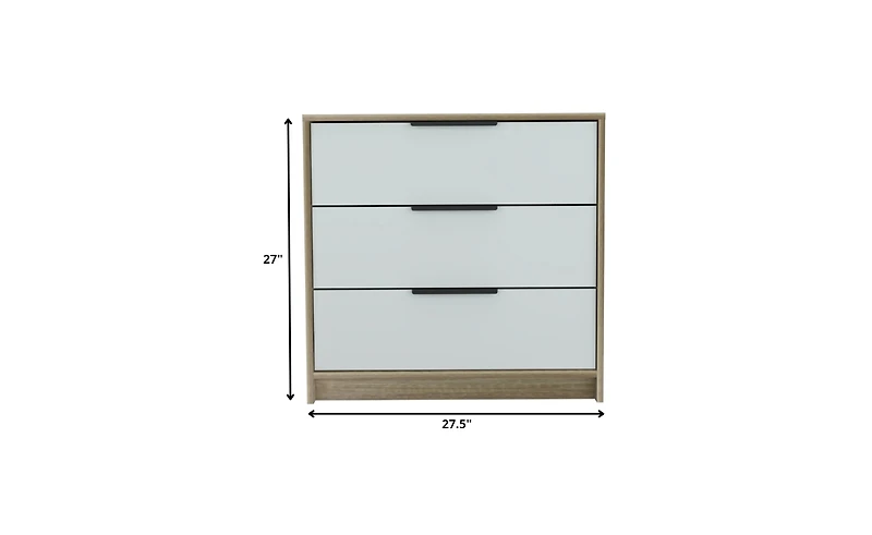 Three-Drawer Dresser for Bedroom Storage and Organization