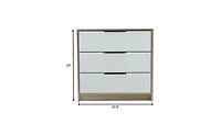 Three-Drawer Dresser for Bedroom Storage and Organization