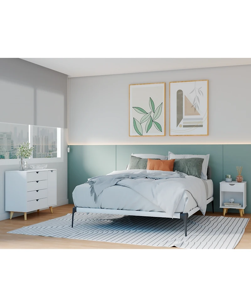 Solid Wood 4-Drawer Combo Dresser – Versatile Storage