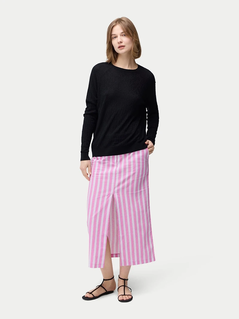 Gobi Cashmere Women's Silk Cashmere Textured Sweater