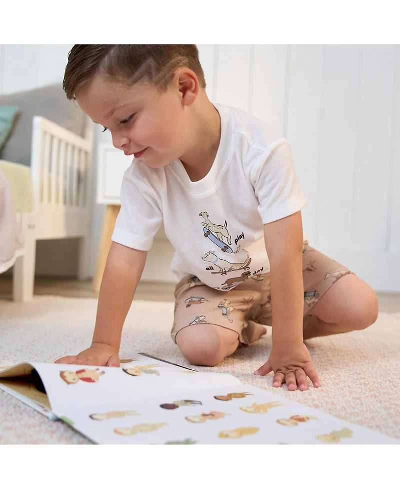 Gerber Toddler Boys 2-Piece Pajama Shorts Set