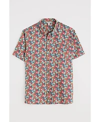 Seasalt Cornwall Men's Blue Heron Short Sleeve Shirt