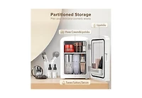 Zafro Mini Fridge with Led Mirror, Makeup