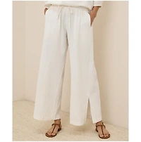Pact Women's Organic Cotton Coastal Double Gauze Split Hem Pant