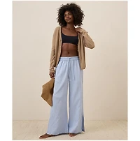 Pact Women's Organic Cotton Coastal Double Gauze Split Hem Pant