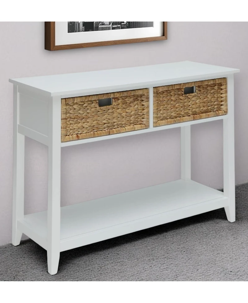 Solid Wood Console Table – Stylish Entryway, Living Room, or Hallway Accent Table with Durable Construction
