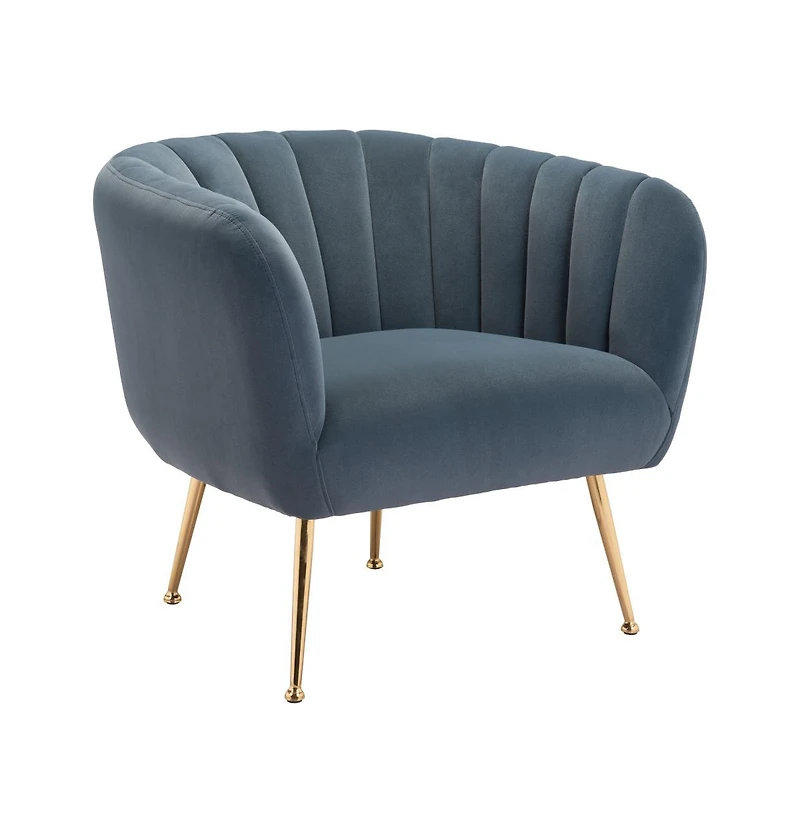 Velvet Tufted Club Chair for Luxurious Living Room or Lounge Seating