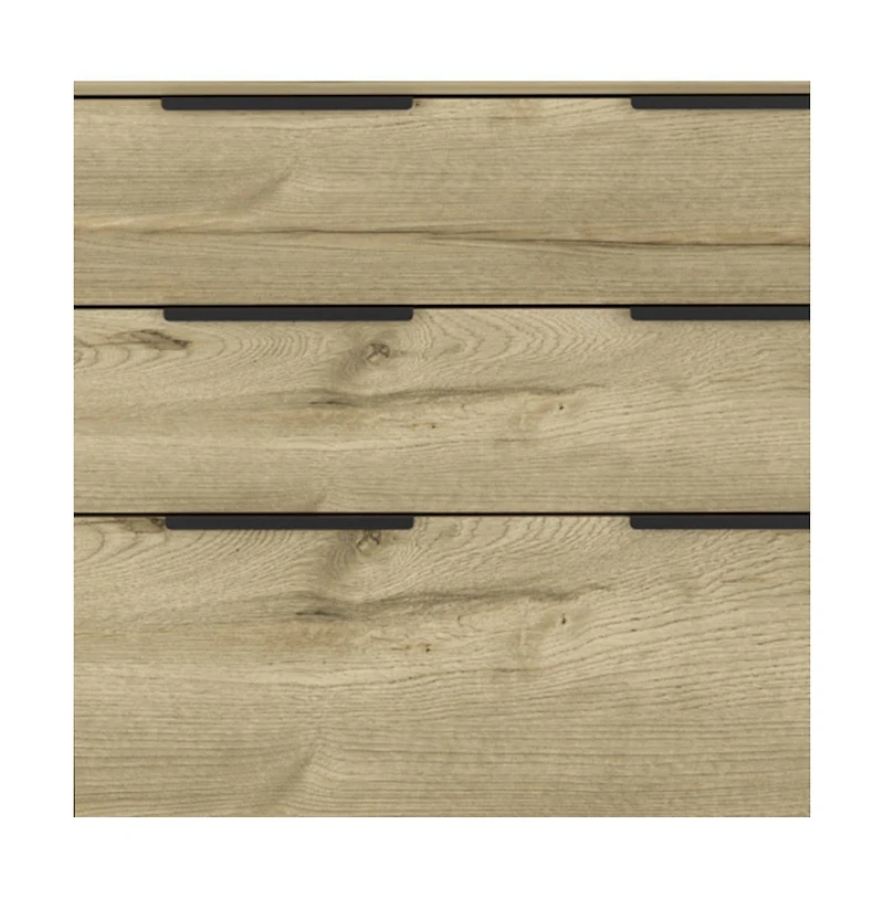 Stylish Three-Drawer Dresser with Smooth Glide Storage for Small Spaces