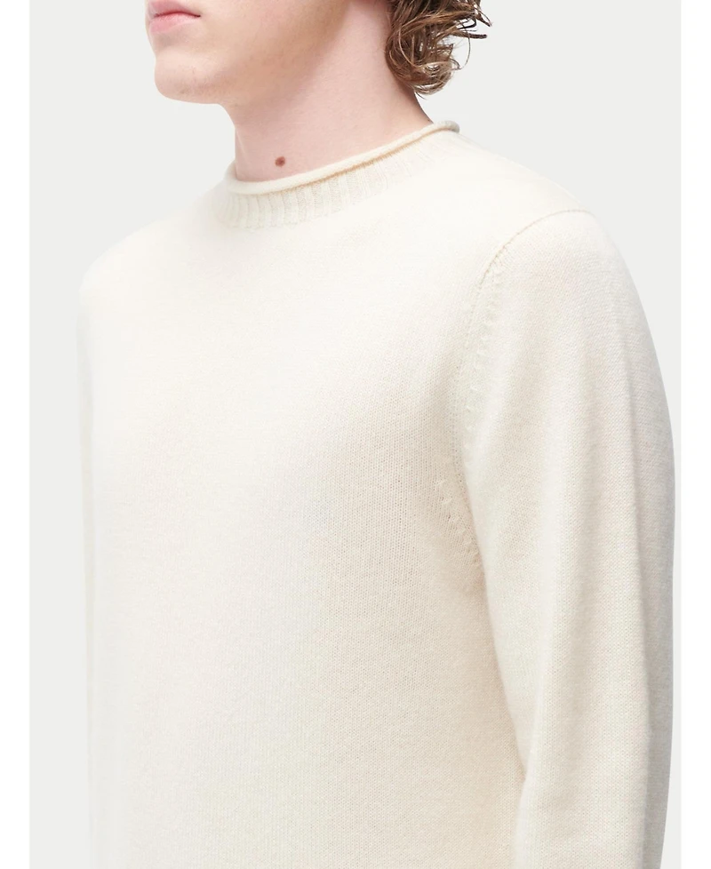 Gobi Cashmere Men's Rolled Neck Cashmere Sweater