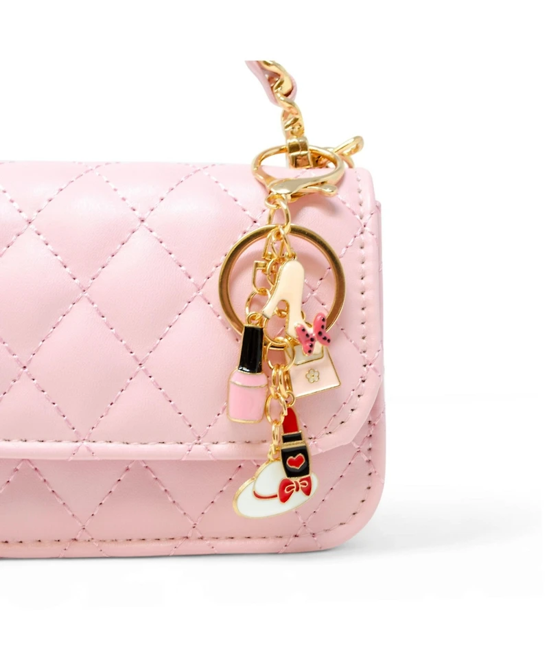 Tiny Treats + Zomi Gems Girls Classic Link Chain Top Handle Handbag, Hot Pink
