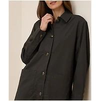 Pact Women's Organic Cotton Daily Twill Oversized Lightweight Jacket