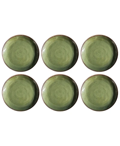 Abode Homewares Retreat Pottery 6-Pc. Dinner Plates, Service For 6