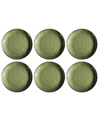 Abode Homewares Retreat Pottery 6-Pc. Dinner Plates, Service For 6