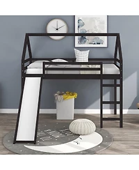 House Loft Bed with Slide – Whimsical & Functional Kids' Bedroom Furniture