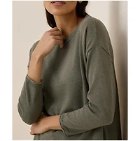 Pact Women's Organic Cotton Classic Fine Knit Wide Neck Sweater