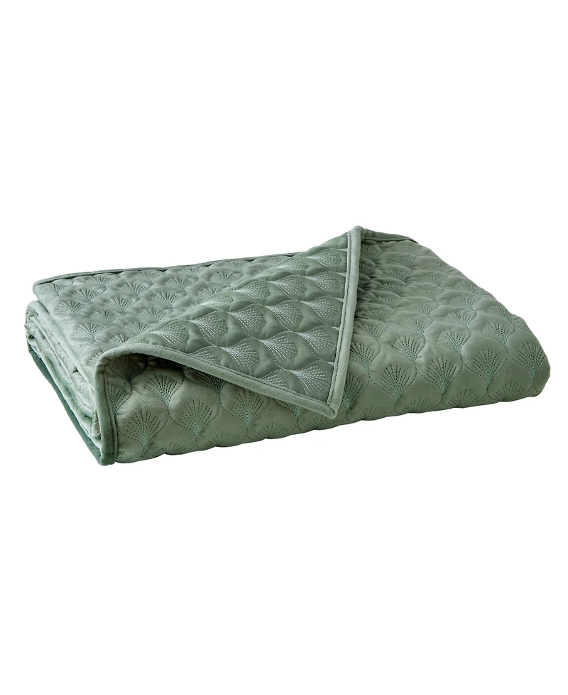 Levtex Merano Velvet Sea Spray Reversible Quilted Throw, 50" x 60"