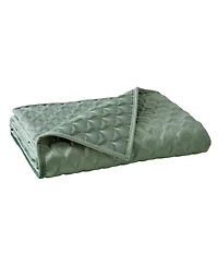 Levtex Merano Velvet Sea Spray Reversible Quilted Throw, 50" x 60"