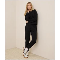 Pact Women's Organic Cotton Cloud Brushed Fleece Crew Sweatshirt
