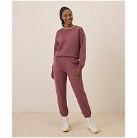 Pact Women's Organic Cotton Cloud Brushed Fleece Crew Sweatshirt