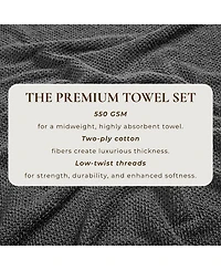 Linery & Co. Cotton Textured 12-Piece Washcloth Set