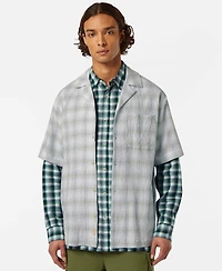 Scotch & Soda Men's Checked Short Sleeve Shirt