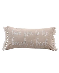 Levtex Palmira Side Tassels Decorative Pillow, 12" x 24"