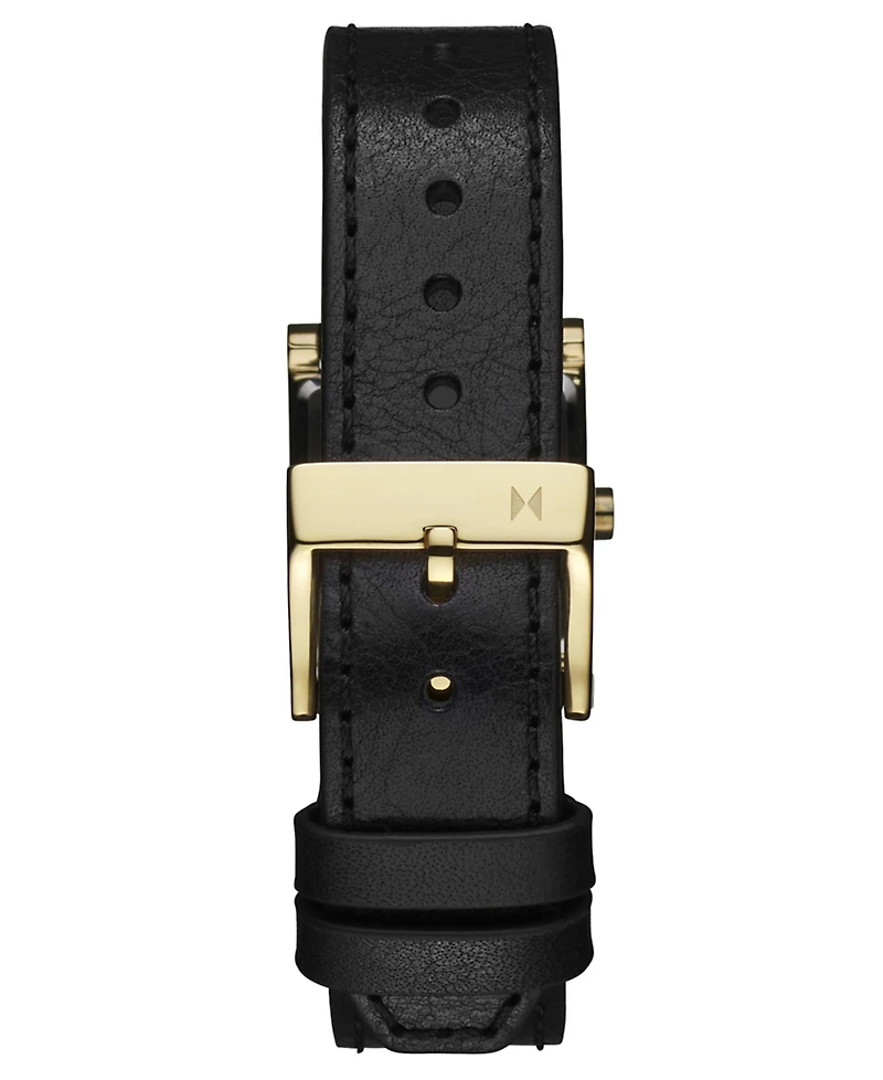 Mvmt Women's Marquee Square Black Leather Strap Watch, 22mm