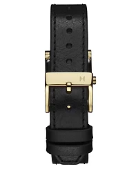 Mvmt Women's Marquee Square Black Leather Strap Watch, 22mm