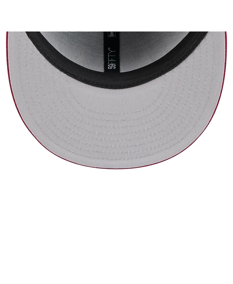 New Era Men's Black/Red Arizona Diamondbacks Retro Pattern 59FIFTY Hat