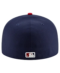 New Era Men's White/Navy/Red Washington Nationals 20th Anniversary 59FIFTY Hat