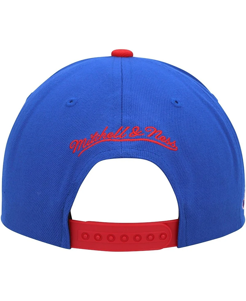 Mitchell & Ness Men's Royal/Red La Clippers Hardwood Classics Essentials 2.0 Snapback Hat