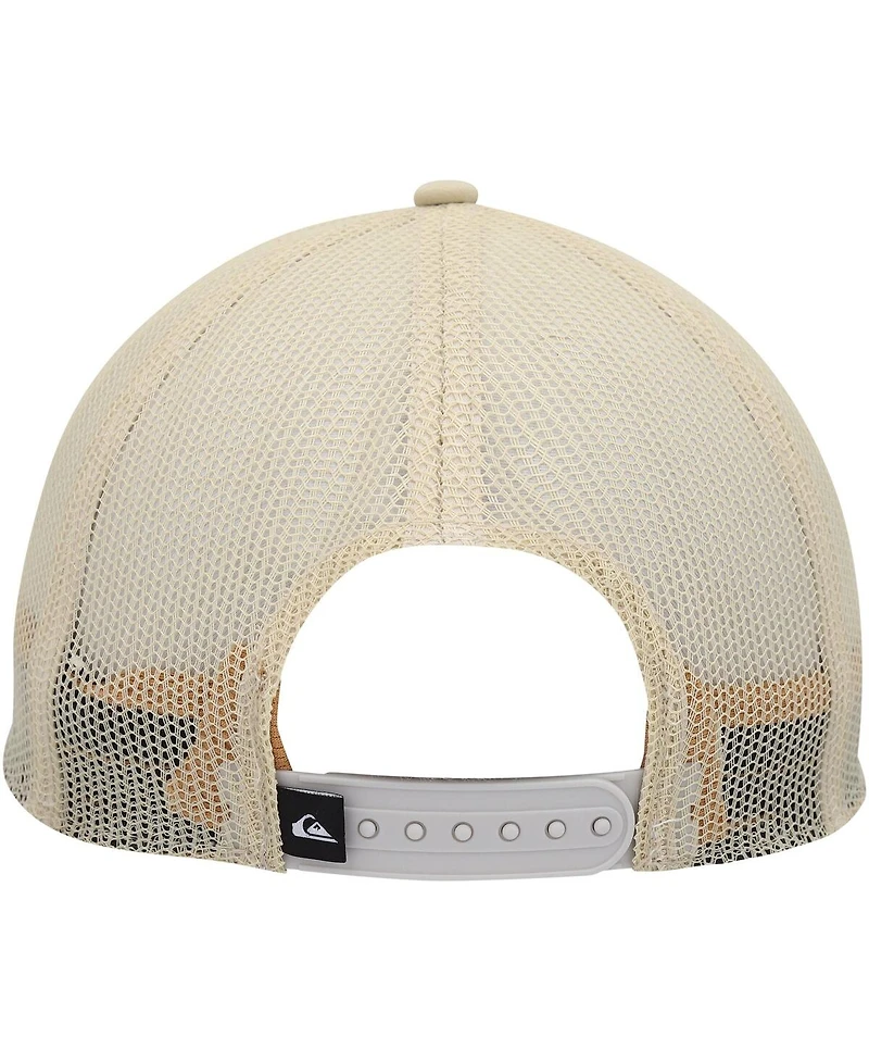 Quiksilver Men's Oatmeal Checked Out Snapback Hat