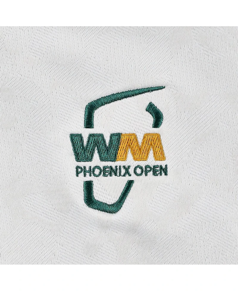 Under Armour Women's White 2025 Wm Phoenix Open Rose Jacquard Quarter-Zip Top