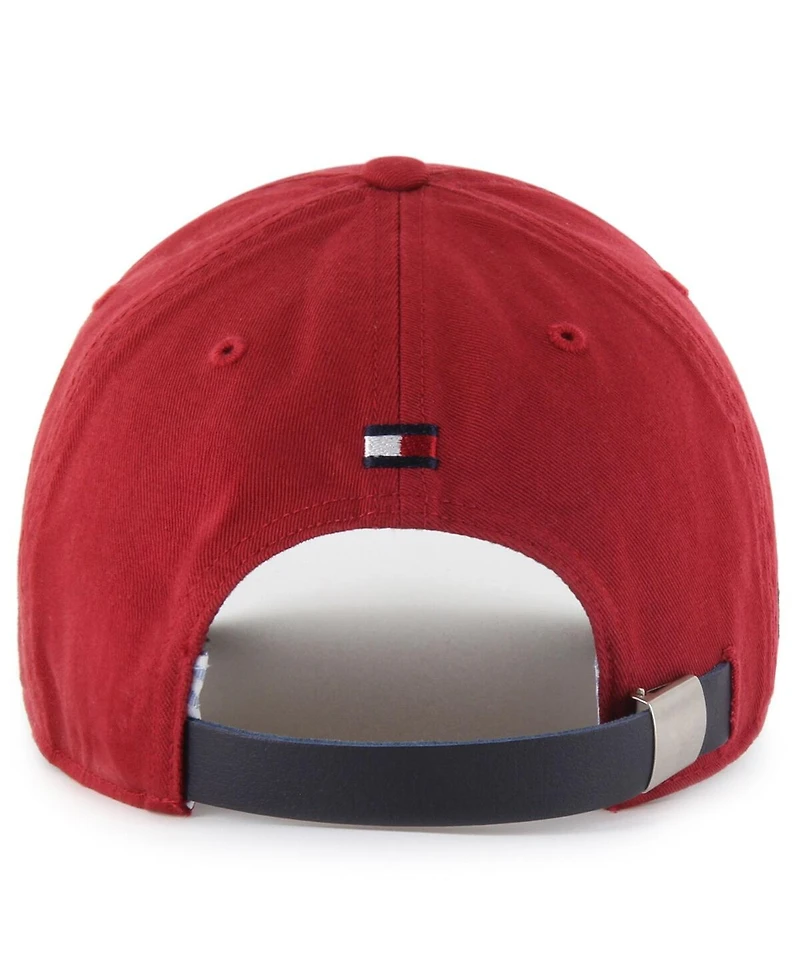 '47 Brand Men's x Tommy Hilfiger Red/Navy Chicago Bulls Courtside Cleanup Adjustable Hat