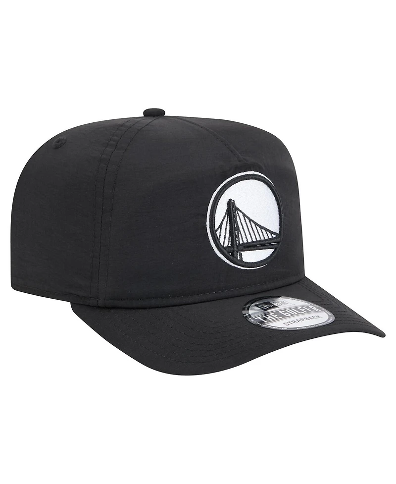 New Era Men's Black Golden State Warriors Injection Everyday Golfer Adjustable Hat
